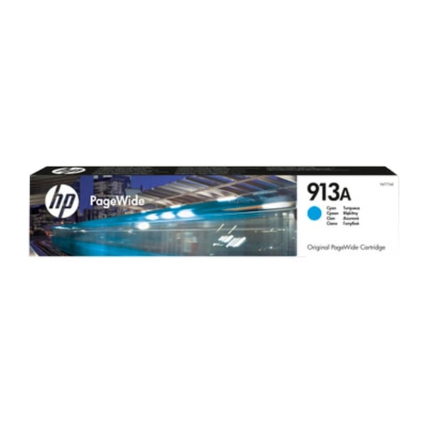 HP Cartucho cian original PageWide 913A Tinta Rendimiento estándar Tinta a base de pigmentos 37 ml 3000 páginas 1 pieza(s)