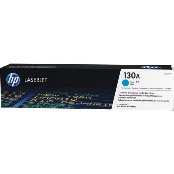 HP Cartucho de tóner original LaserJet 130A cian 1000 páginas Cian 1 pieza(s)