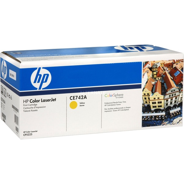 HP Cartucho de tóner original LaserJet 307A amarillo 7300 páginas Amarillo 1 pieza(s) Minorista