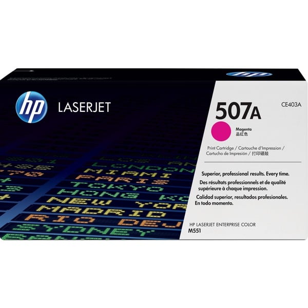 HP Cartucho de tóner original LaserJet 507A magenta 6000 páginas Magenta 1 pieza(s) Minorista