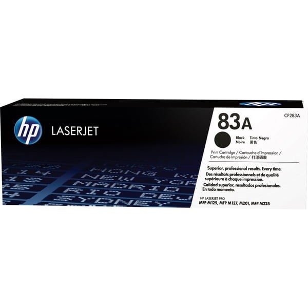 HP Cartucho de tóner original LaserJet 83A negro 1500 páginas Negro 1 pieza(s)