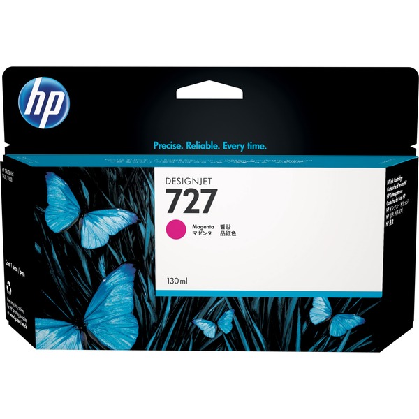 HP Cartucho de tinta DesignJet 727 magenta de 130 ml Rendimiento estándar Tinta a base de colorante Tinta a base de colorante 130 ml 1 pieza(s) Pack individual