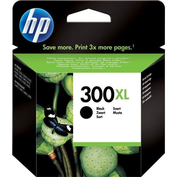 HP Cartucho de tinta original 300XL de alta capacidad negro Alto rendimiento (XL) Tinta a base de pigmentos 12 ml 600 páginas 1 pieza(s)