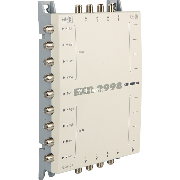 Kathrein EXR 2998 BNC Interruptor múltiple beige BNC Metálico Metal 900 g 172 x 228 x 44 mm