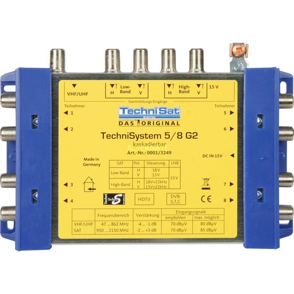 TechniSat 0001/3249 Interruptor múltiple azul